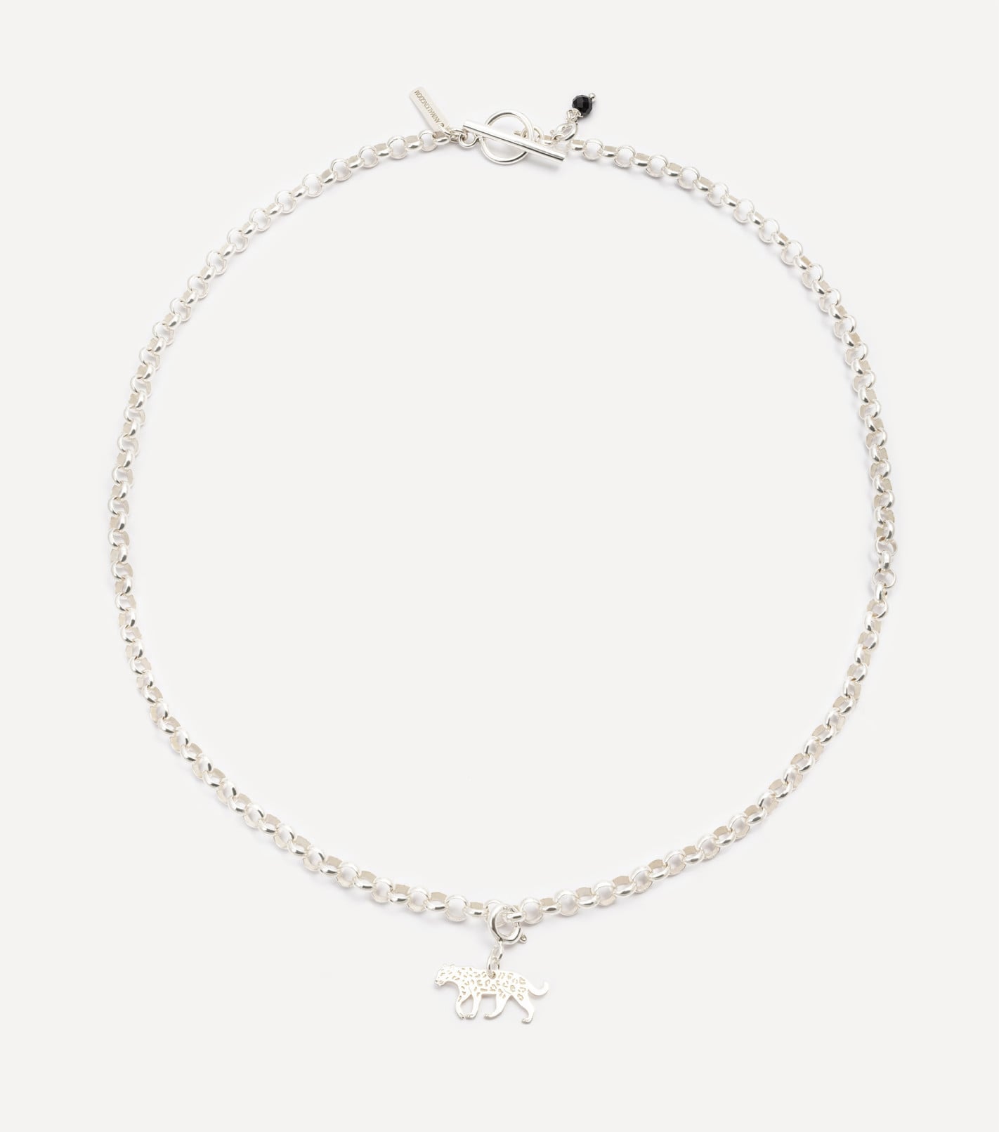 Srebrny naszyjnik z zawieszkami typu charms