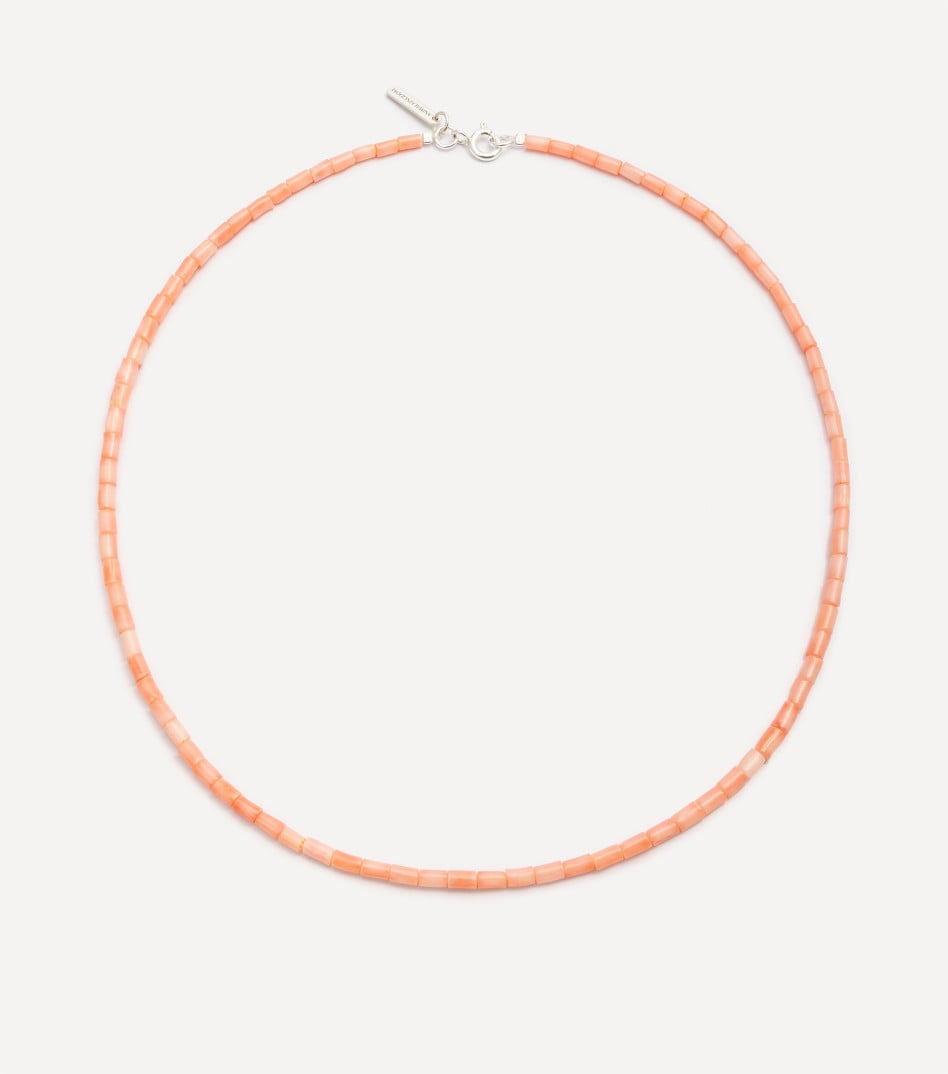 Srebrny choker z kamieniami