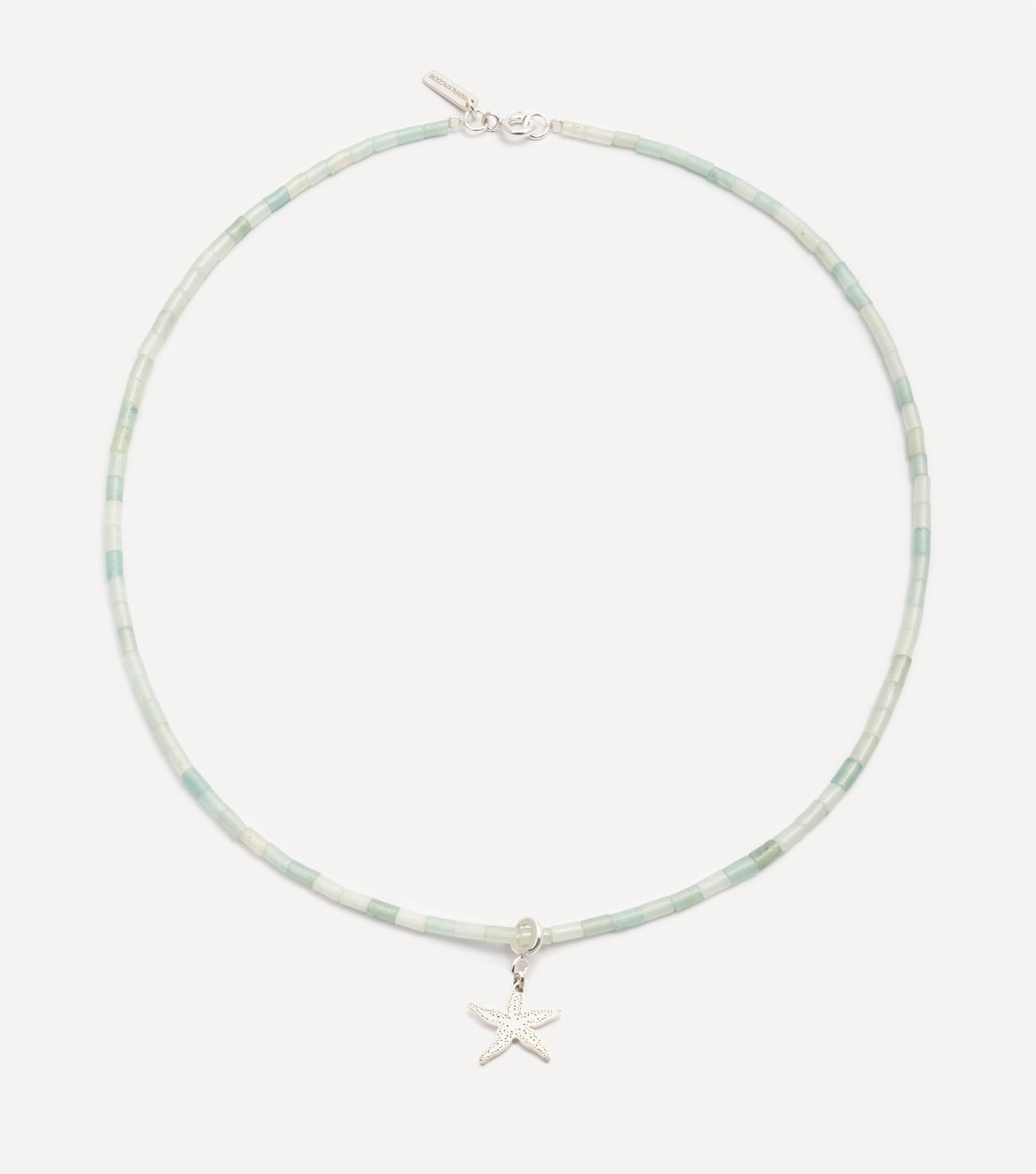 Srebrny choker z kamieniami i zawieszką